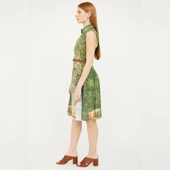 A K R I S  Forest-Print A-Line Dress - Picture 5 of 13